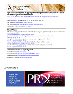High-resolution spatial mapping of the temperature distribution of a