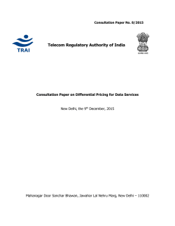 454.35 KB - Telecom Regulatory Authority of India
