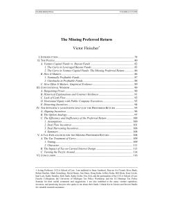 The Missing Preferred Return