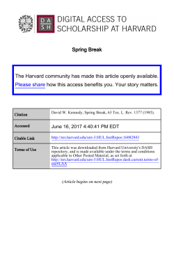 Full Text - Digital Access to Scholarship at Harvard