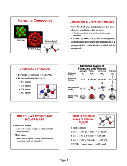 COMPOUNDS AND MOLECULES