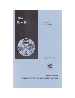 April 1976 - Oregon Department of Geology and Mineral Industries