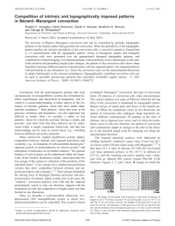 Competition of intrinsic and topographically imposed patterns in Be
