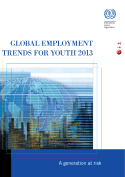 Global Employment Trends for Youth 2013