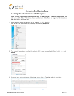 How to add an E-mail Signature Banner