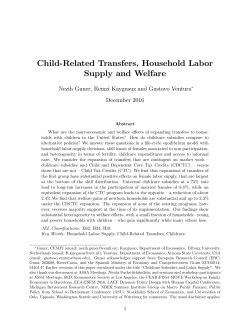 Child-Related Transfers, Household Labor Supply and Welfare