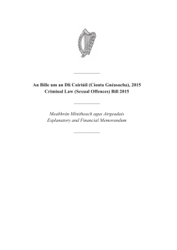 (Sexual Offences) Bill 2015