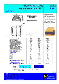 rubber spring mounts series navy shock line &ldquo;PD&rdquo; RSPD definition