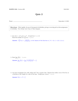 Quiz 2 - Nicolas Fourrier