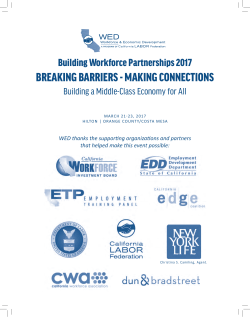the Conference Schedule - California Labor Federation