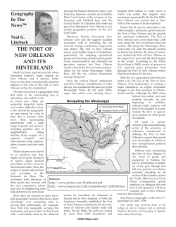 the port of new orleans and its hinterland