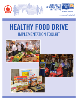 healthy food drive - United Way of Central Maryland