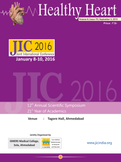 Healthy Heart (Vol-6, Issue-70) September, 2015