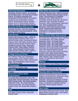 Advanced Placement AP Biology Practice Exams, AP Calculus AB