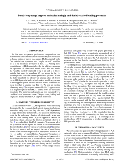 Purely-long-range krypton molecules in singly and doubly excited