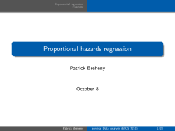 Proportional hazards regression