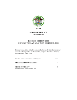 CAP. 64 STAMP DUTIES ACT