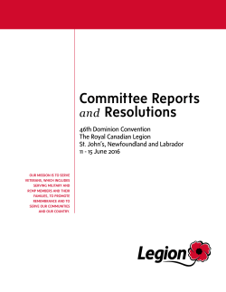 2016 Committee Reports and Resolutions