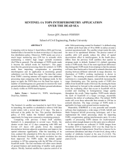 sentinel-1a tops interferometry application over the dead sea