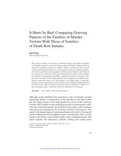 It Hurts So Bad: Comparing Grieving Patterns of the