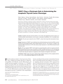 TWIST1 Plays a Pleiotropic Role in Determining the Anaplastic