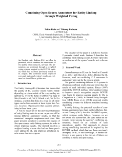 Combining Open Source Annotators for Entity