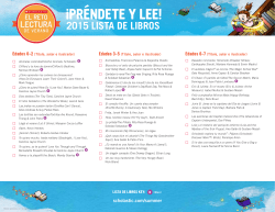 2015 lista de libros