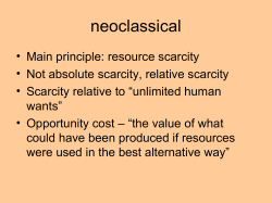 Production Possibilities