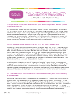 Parents and Teens/Questions and Answers