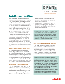 Social Security And Work