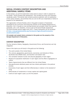 EOG Study/Resource Guide - Troup County School System