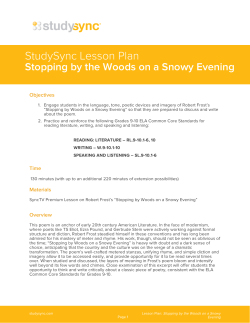 Stopping by the Woods