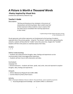 "A Picture is Worth a Thousand Words"