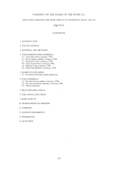 FARMING ON THE BANKS OF THE RIVER AA Egge Knol CONTENTS