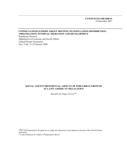 Social and environmental aspects of peri