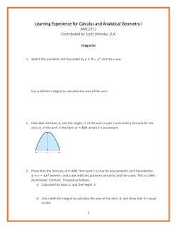 Learning Experience for Calculus and Analytical Geometry I