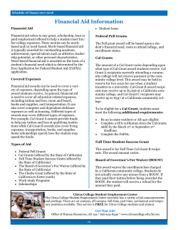 Financial Aid - Citrus College