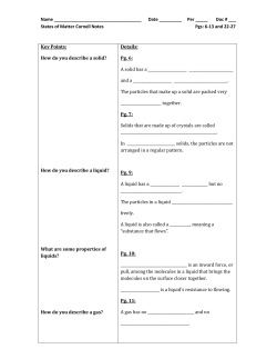 Cornell Notes -State of Matter 16