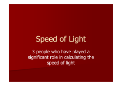 Speed of Light