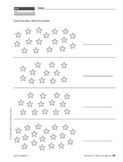 Count the stars. Write the number. 5-2