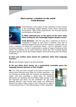 Short stories - Cambridge University Press