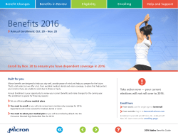 Benefits 2016 - MicronHealth.com