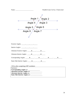 Angle 5 Angle 1 Angle 8 Angle 7 Angle 4 Angle 3 Angle 2 Angle 6