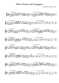 Minor Scales and Arpeggios