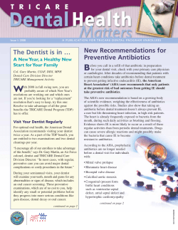 New Recommendations for Preventive