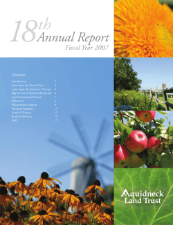 Fiscal Year 2007 Annual Report