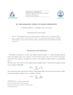 ON THE HARMONIC INDEX OF GRAPH OPERATIONS