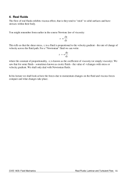 4. Real fluids