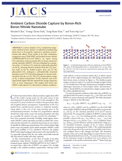 Ambient Carbon Dioxide Capture by Boron