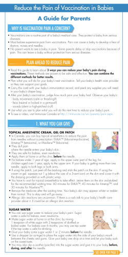 Immunization Pain Reduction_up to 1 year